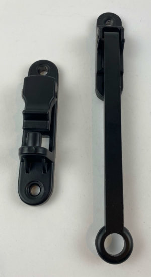 4" BLACK DOOR HOLD BACK